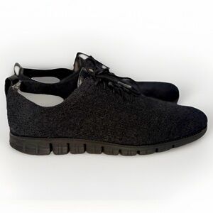 Cole Haan 3 Zerogrand stitchlite sneakers Knit Black Solid Men's 12 M Mint Con.